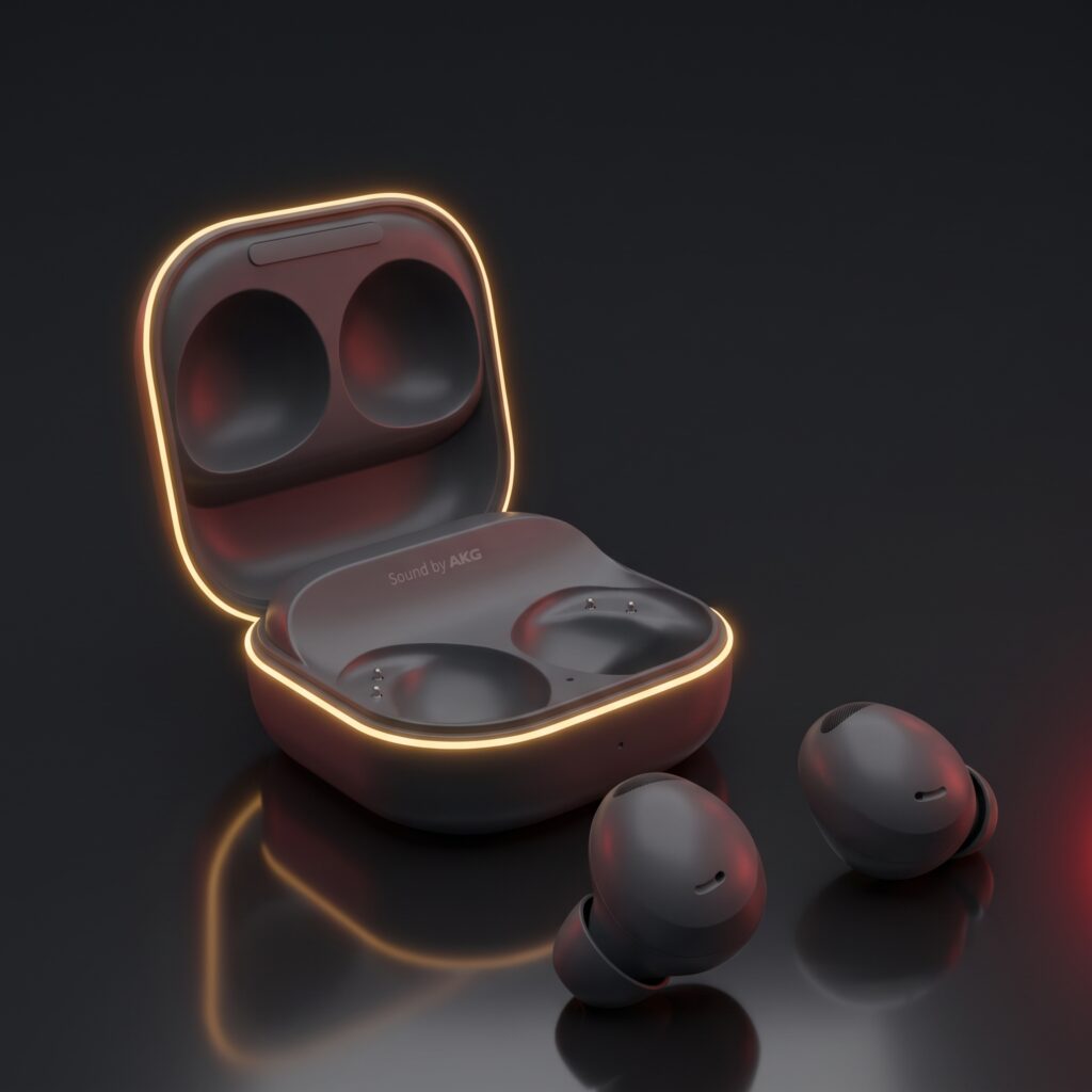 هندزفری سامسونگ مدل Galaxy Buds 2 Pro مشکی داخل کیس شارژ